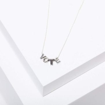 silver vote necklace