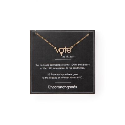 gold vote necklace