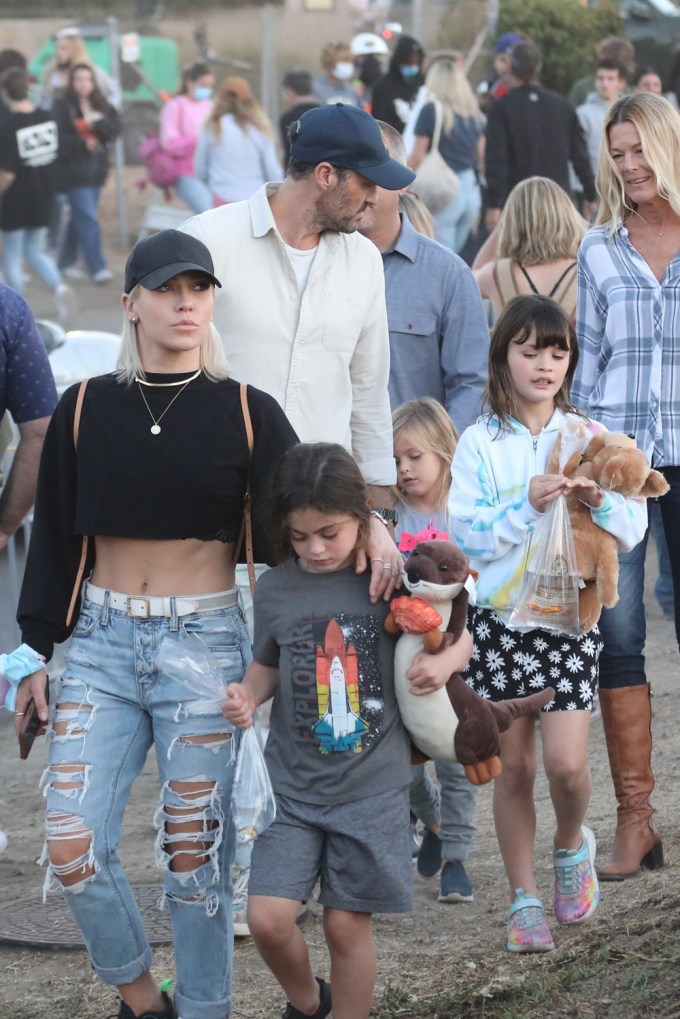 Brian Austin Green and Sharna Burgess take his kids on a fun outing