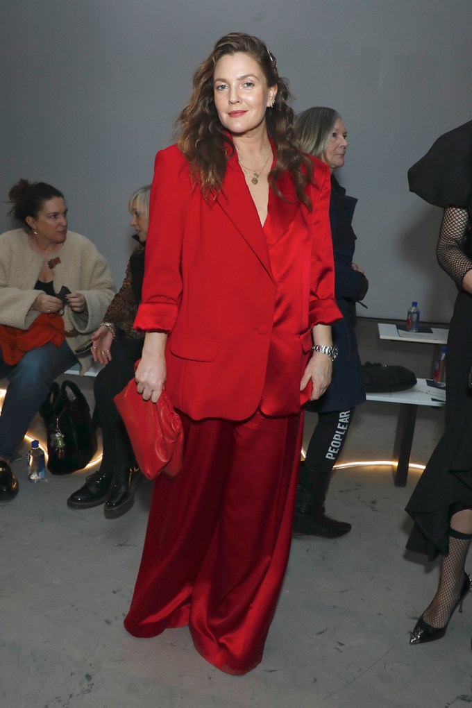 Drew Barrymore Front Row at Christian Siriano