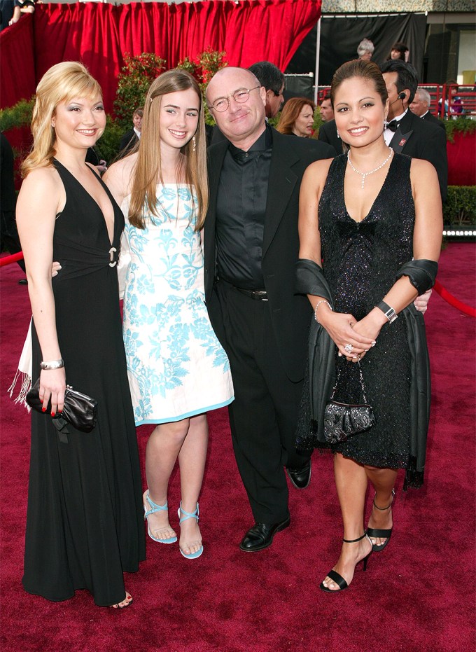 Phil Collins & Family At The 2004 Oscars