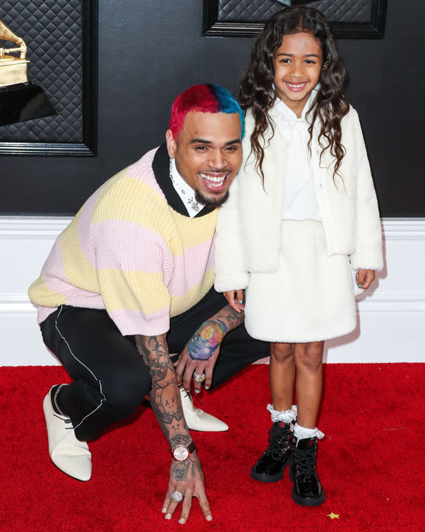 Chris Brown and daughter Royalty 