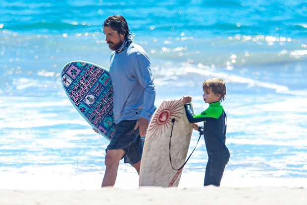 Christian Bale & his son Joseph