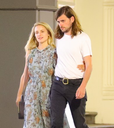 EXCLUSIVE: Dianna Agron and Winston Marshall are spotted packing on the PDA while on a dinner date in New York City. 31 Jul 2018 Pictured: Dianna Agron and Winston Marshall. Photo credit: ZapatA/MEGA TheMegaAgency.com +1 888 505 6342 (Mega Agency TagID: MEGA258820_001.jpg) [Photo via Mega Agency]