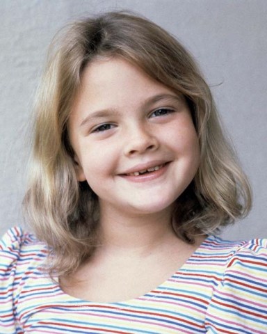 Six-year-old actress Drew Barrymore, a granddaughter of famed actor John Barrymore, Sr. and co-star in the hit film "E.T., the Extra-Terrestrial," is seen in 1982.  (AP Photo/Doug Pizac)
