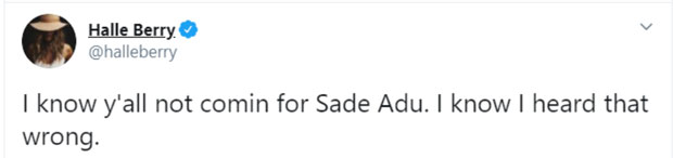 Halle Berry Defends Sade