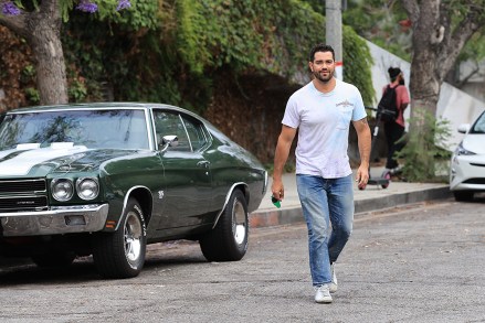 EXCLUSIVE: Jesse Metcalfe takes his classic Chevy for a spin In West Hollywood. Jesse appeared in high spirits as he smiled and gave the thumbs up. 20 Jun 2020 Pictured: Jesse Metcalfe takes his classic Chevy for a spin. Photo credit: Rachpoot/MEGA TheMegaAgency.com +1 888 505 6342 (Mega Agency TagID: MEGA682486_004.jpg) [Photo via Mega Agency]