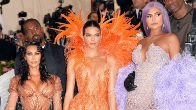 Kim Kardashian with Kendall & Kylie Jenner at the 2019 Met Gala