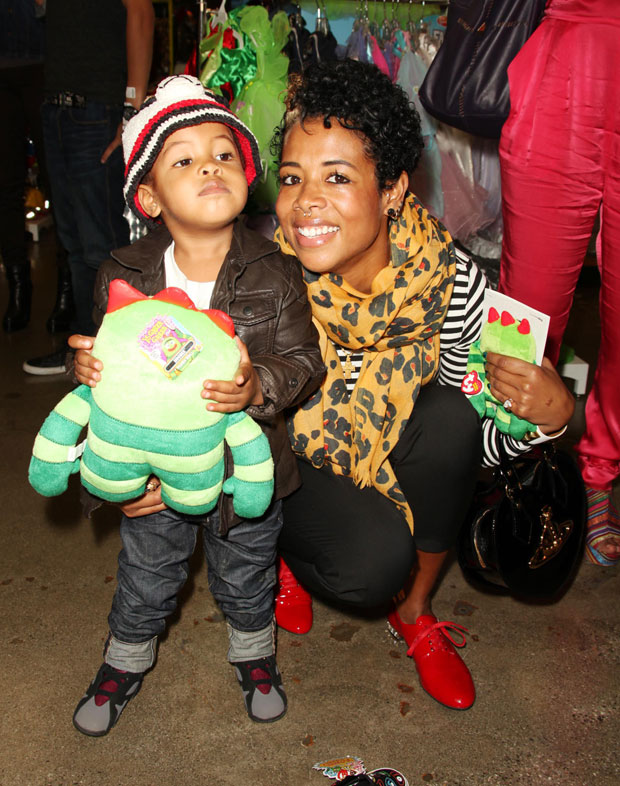 Kelis & her son Knight 