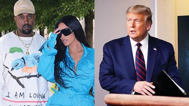 Kanye West, Kim Kardashian, Donald Trump