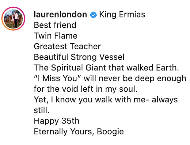 Lauren London's Instagram
