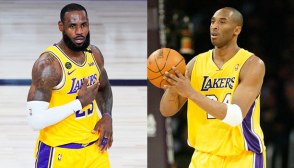 LeBron James and Kobe Bryant