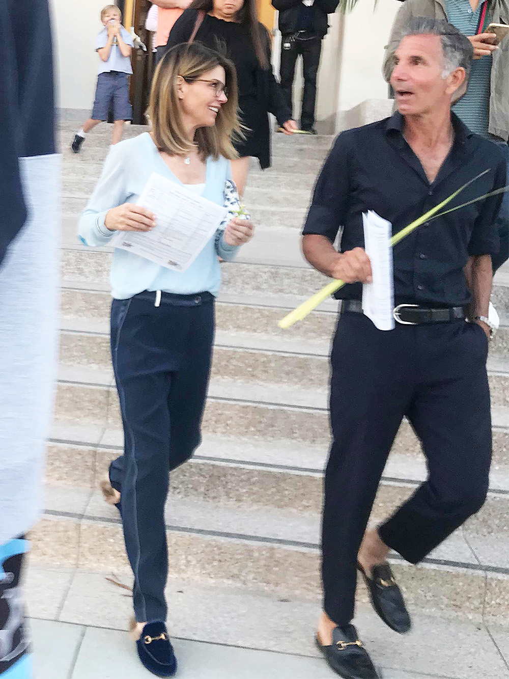 EXCLUSIVE: Lori Loughlin & Mossimo Giannulli Lead Church Procession at Palm Sunday Mass Before Pleading Not Guilty