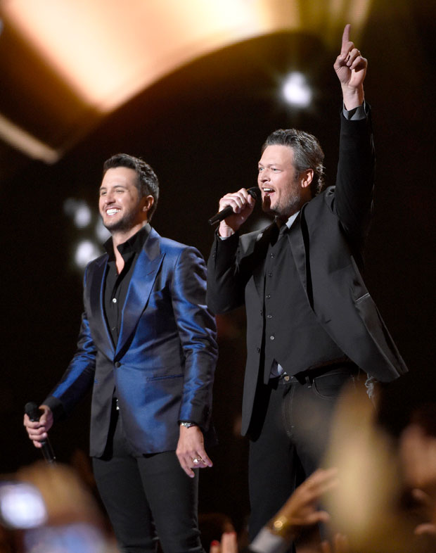 Luke Bryan and Blake Shelton