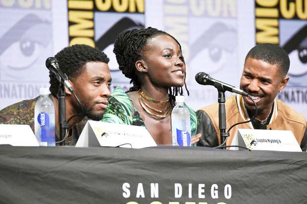 Chadwick Boseman and Michael B. Jordan