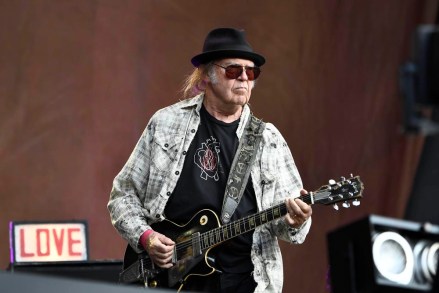 August 4th 2020 - Musician Neil Young has filed a lawsuit against the Donald Trump Campaign claiming copyright infringement and unauthorized usage of his songs and music. - File Photo by: KGC-138/STAR MAX/IPx 2019 7/12/19 Neil Young and The Promise of the Real performing in concert at British Summertime 2019, Hyde Park, London, England, UK.