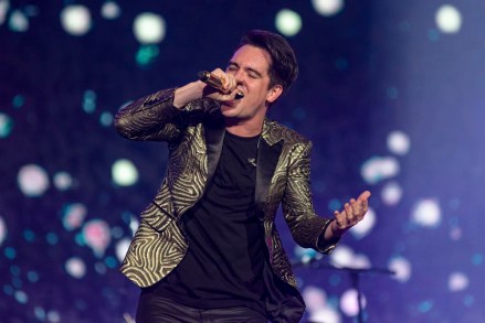 Panic! At The Disco perform during the 2019 Rick in Rio Music Festival held in the Olympic Park of Rio de Janeiro, Brazil on October 3, 2019. (​Photo by Fernanda Balster/Fotoarena/Sipa USA)(Sipa via AP Images)