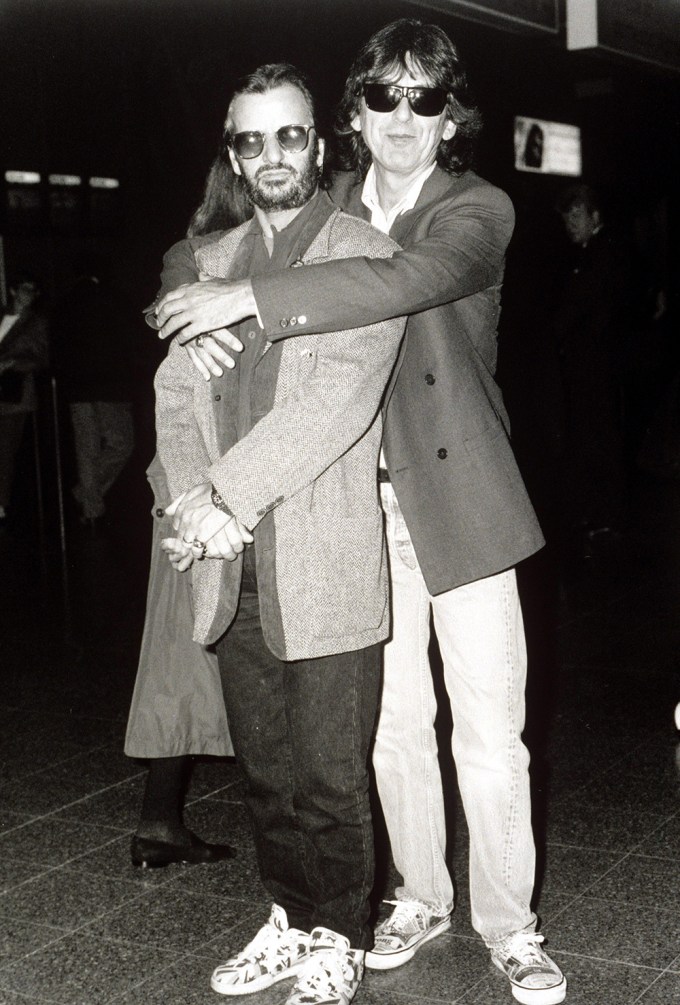 Ringo Starr & George Harrison In 1990