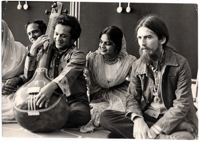 George Harrison With Ravi Shankar In 1970