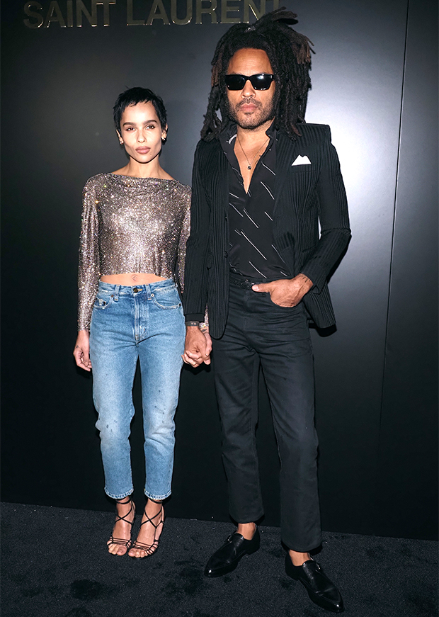 Zoey and Lenny Kravitz