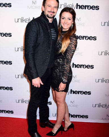 Celebrities attend the 'Nights of Freedom' hosted by Unlikely Heroes and held at the City Winery in Nashville, Tennessee. 02 May 2017 Pictured: Evan Bass, Carly Waddell. Photo credit: MEGA TheMegaAgency.com +1 888 505 6342 (Mega Agency TagID: MEGA33054_017.jpg) [Photo via Mega Agency]