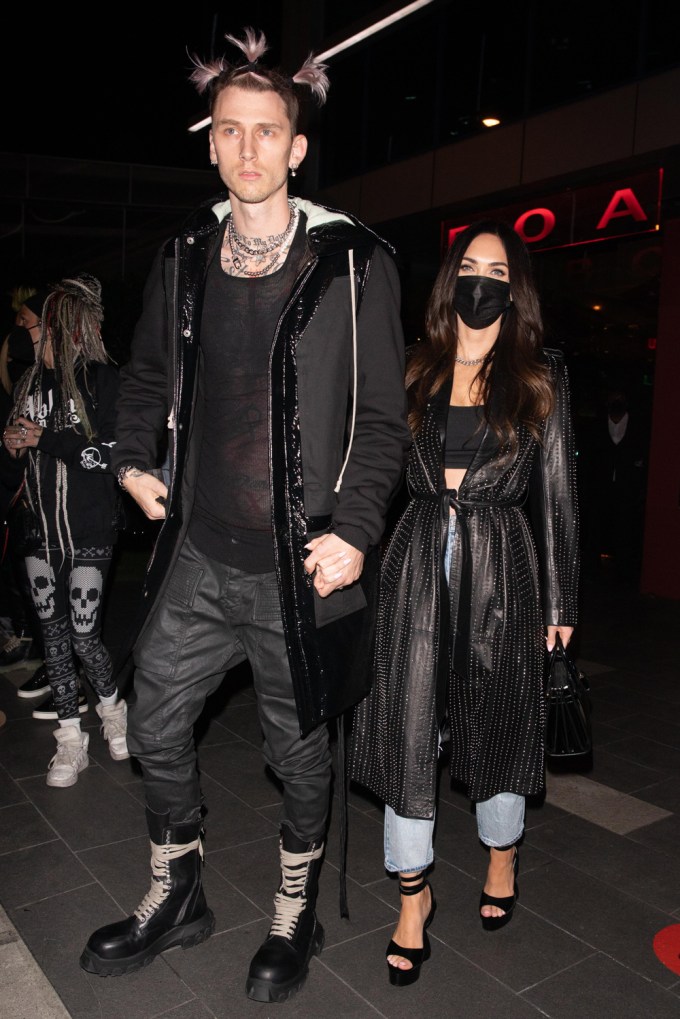 Megan Fox & MGK In All Black