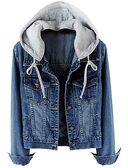 jean jacket with a hoodie