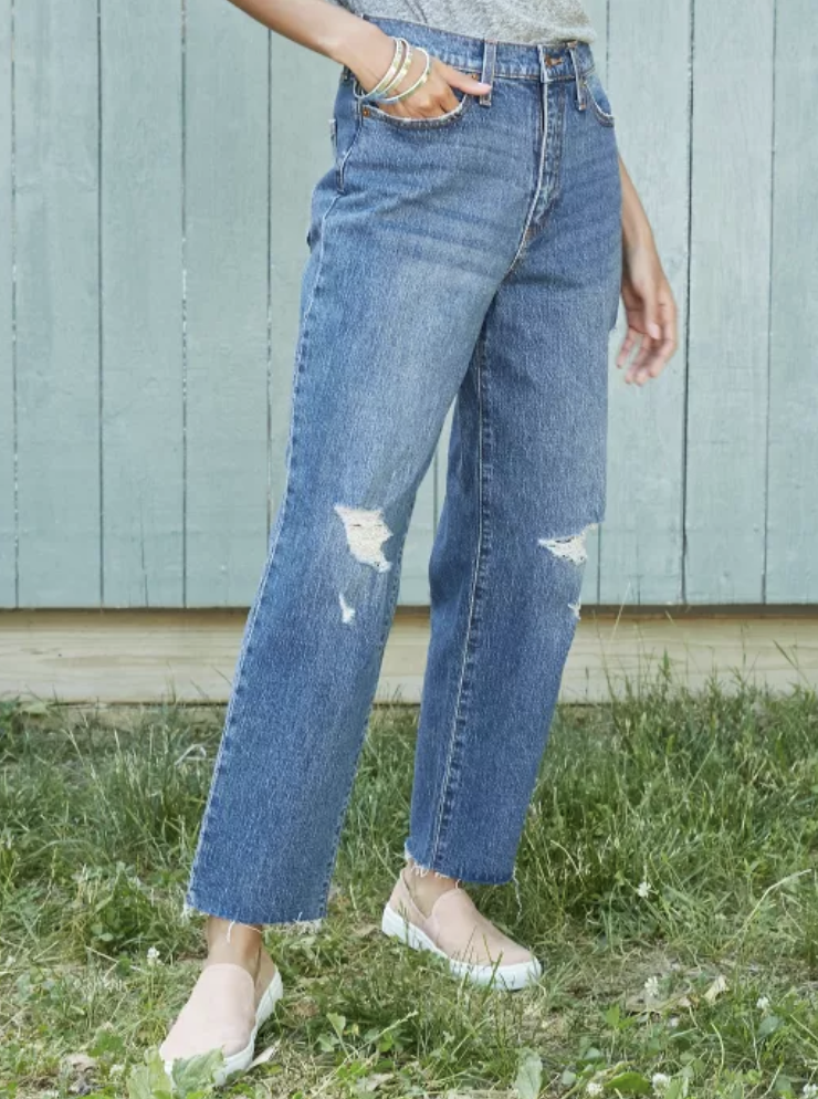 fringe jeans