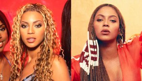 Beyonce then & now