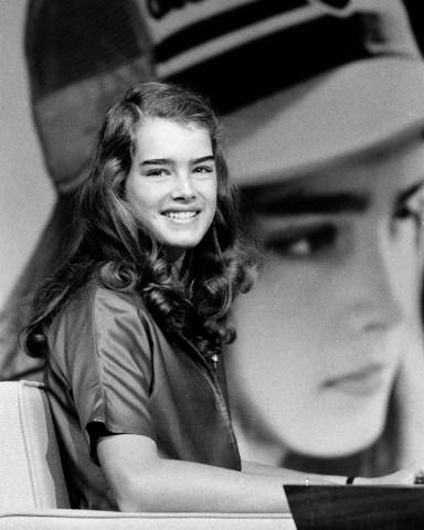 Actress/model Brooke Shields is shown on the set of NBC's "Today Show," April 2, 1979.  (AP Photo/Dave Pickoff)