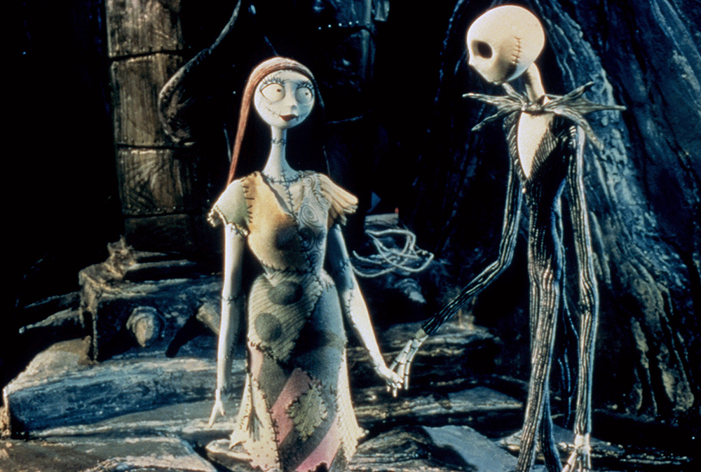 THE NIGHTMARE BEFORE CHRISTMAS, Sally (voice: Catherine O'Hara), Jack Skellington (voice: Chris Sara