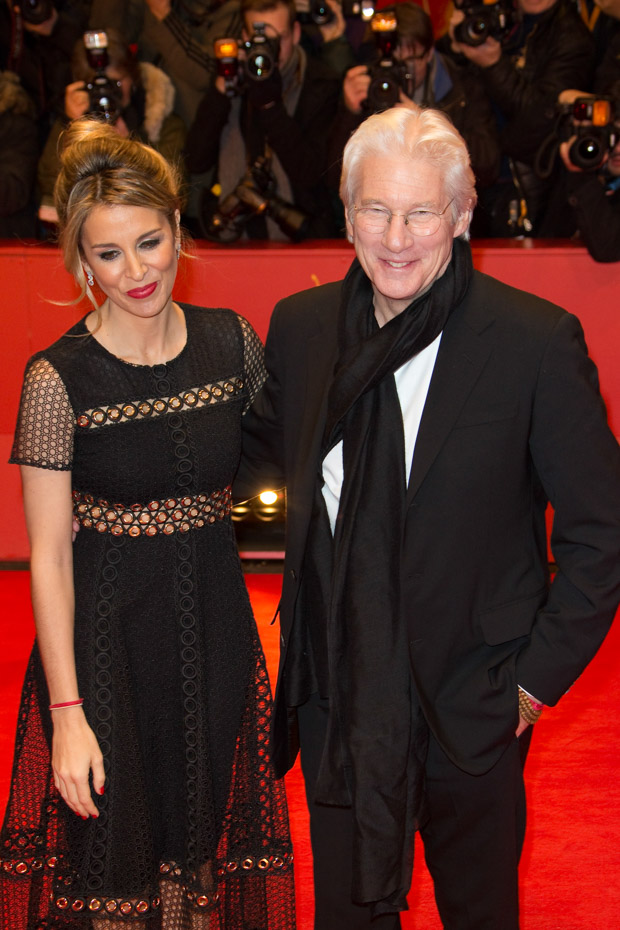 THE DINNER premiere during the 67th Berlinale International Film Festival at Berlinale Palace on February 10, 2017 in Berlin, Germany. 10 Feb 2017 Pictured: Alejandra Silva and Richard Gere. Photo credit: KCS Presse / MEGA TheMegaAgency.com +1 888 505 6342 (Mega Agency TagID: MEGA17010_001.jpg) [Photo via Mega Agency]