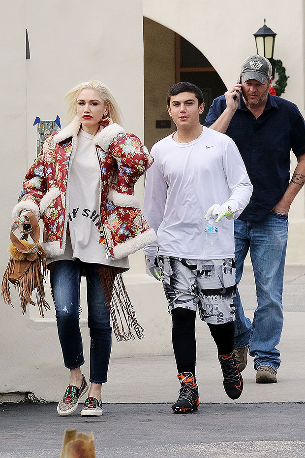 Gwen Stefani, Kingston Rossdale, Blake Shelton