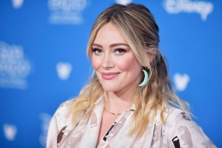 Hilary Duff attends the Disney+ press line at the 2019 D23 Expo on Friday, Aug. 23, 2019, in Anaheim, Calif. (Photo by Richard Shotwell/Invision/AP)