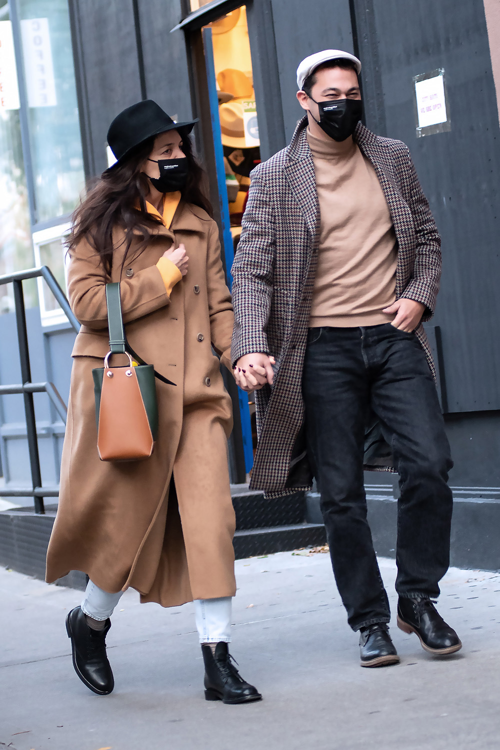 Katie Holmes and Emilio Vitolo Take a Walk on Election Day in NYC