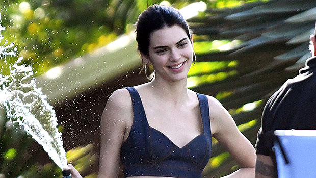 Kendall Jenners Floral String Bikini Is So Cute See More Bikini Pics Hollywood Life 