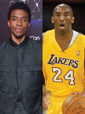 Chadwick Boseman and Kobe Bryant