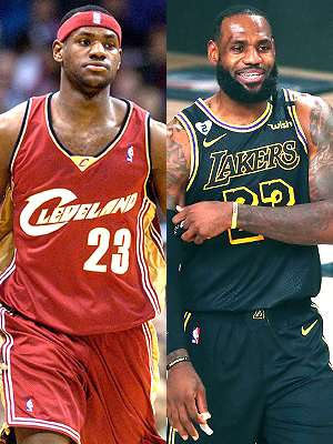lebron james rookie year vs now