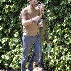 lily Collins Charlie McDowell walk puppy Beverly Hills