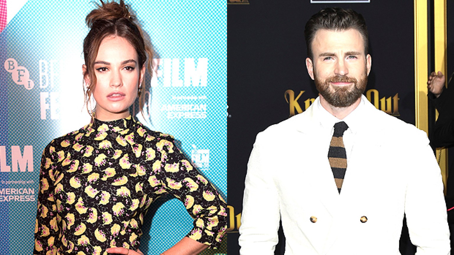 Are Lily James & Chris Evans Dating? She Won’t Confirm Or Deny Hollywood Life