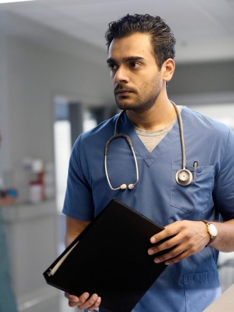 TRANSPLANT -- "Your Secrets Can Kill You" Episode 103 -- Pictured: Hamza Haq as Dr. Bashir "Bash" Hamed -- (Photo by: Yan Turcotte/Sphere Media/CTV/NBC)