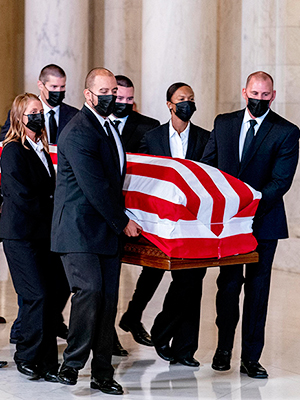 Ruth Bader Ginsburg Casket