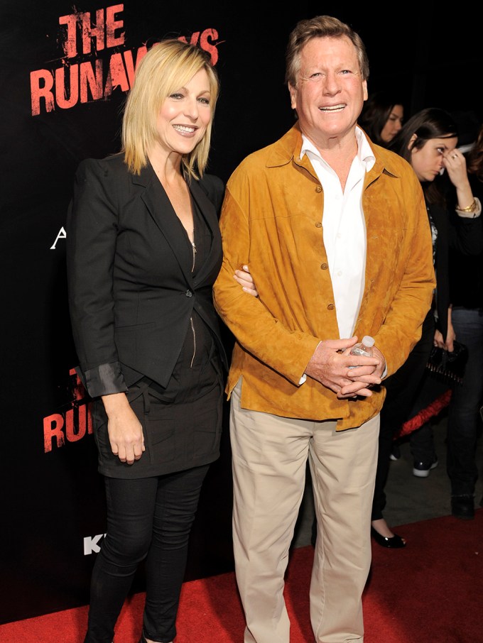 Tatum O’Neal & Father Ryan O’Neal At The 2010 Premiere Of ‘The Runaways’