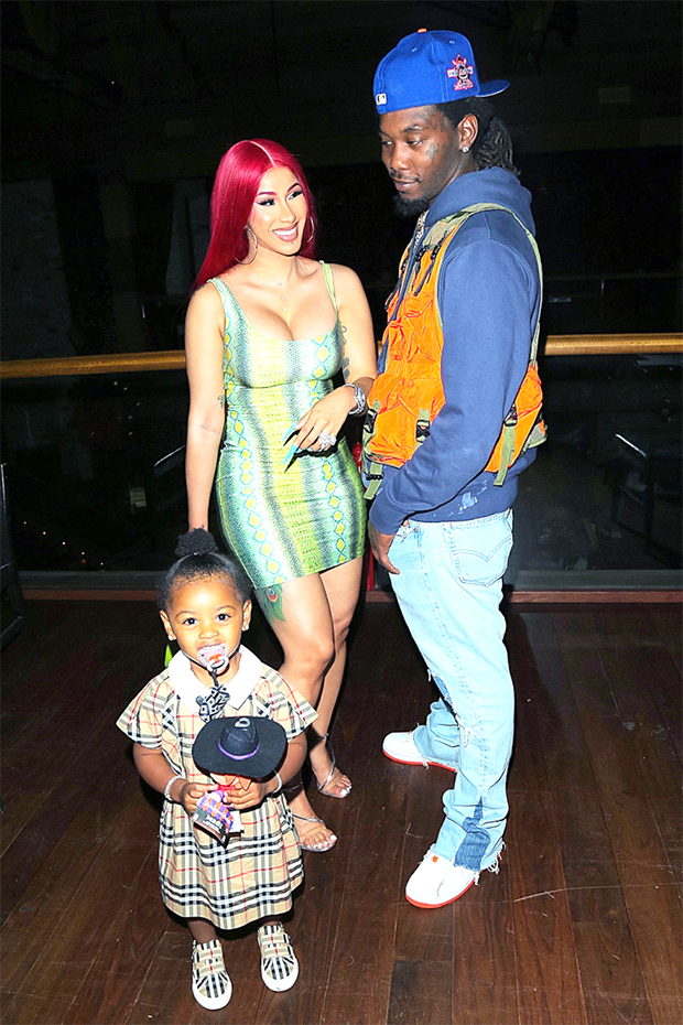Cardi B & Offset with daughter Kulture