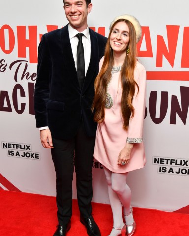 John Mulaney and Annamarie Tendler 'John Mulaney and The Sack Lunch Bunch' premiere, Arrivals, Metrograph Theater, New York, USA - 16 Dec 2019