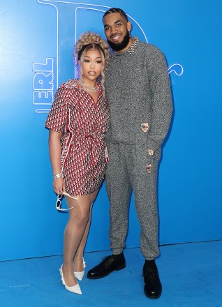 Jordyn Woods and Karl-Anthony Towns Dior Show, Arrivals, Men's Spring Summer 2023 Collection, Los Angeles, California, USA - May 19, 2022