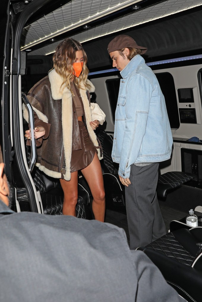 Justin Bieber & Hailey Baldwin Arrive At Justin’s Album Release Party