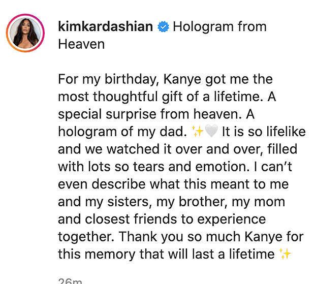 Robert Kardashian Hologram