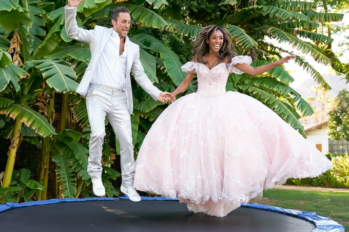 Tayshia Adams & Zac Do Wedding-Themed Photo Shoot