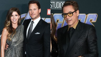 Chris Pratt, Katherine Schwarzenegger, Robert Downey Jr.
